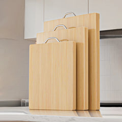 Planche à découper en bambou de cuisine, planche à couteaux rectangulaire, planche à découper en bois massif épais, planche à découper en bois et fruits