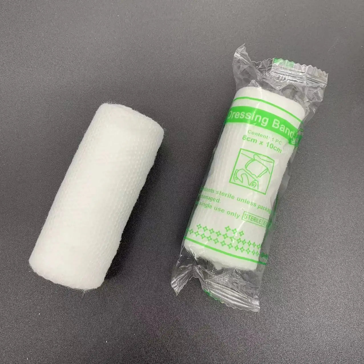 Bandage hémostatique élastique PBT, tampon hémostatique, pansement stérile, pansement pour traumatismes, rouleau de premiers secours jetable