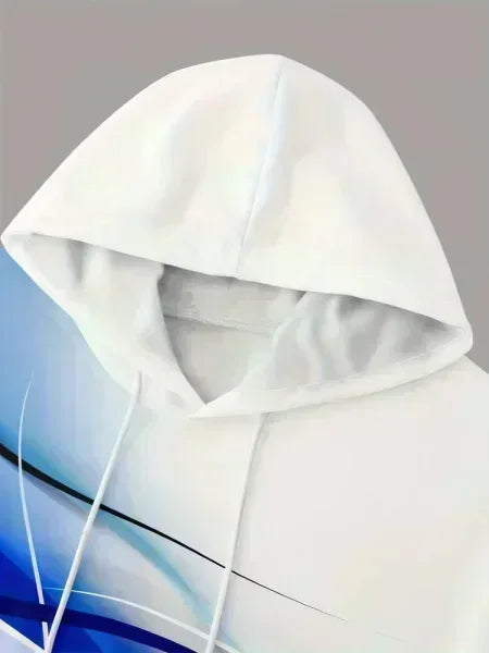Sweat à capuche à col rond pour femmes et adultes, chemise numérique surdimensionnée, style Hip Hop, Punk Y2k, automne/hiver 25/26, pour adultes et enfants, même Style
