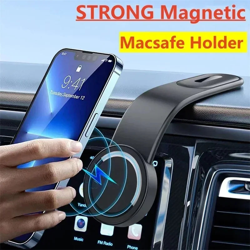 Support de téléphone magnétique pour voiture, Support magnétique pour tableau de bord de voiture, pour Macsafe iPhone 15 14 13 12 Pro Max