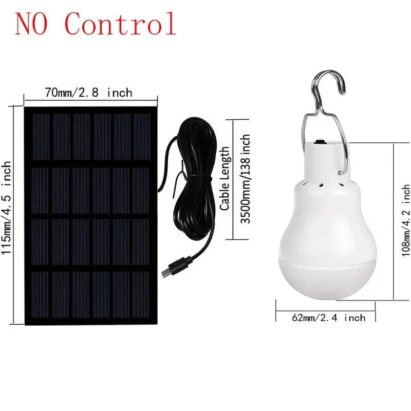 LED lampe solaire ampoule extérieure étanche Portable solaire jardin suspension randonnée pêche lumières de secours