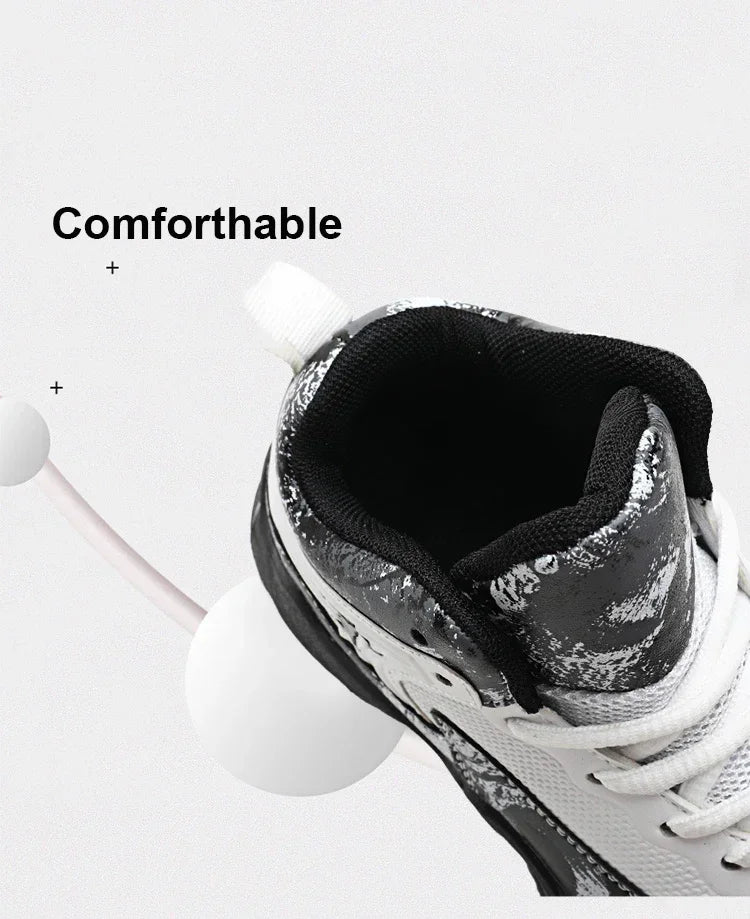 2025 chaussures de Basket-ball pour enfants baskets nouveaux garçons marque semelle épaisse antidérapant enfants chaussures de sport enfant garçon Basket formateur chaussures