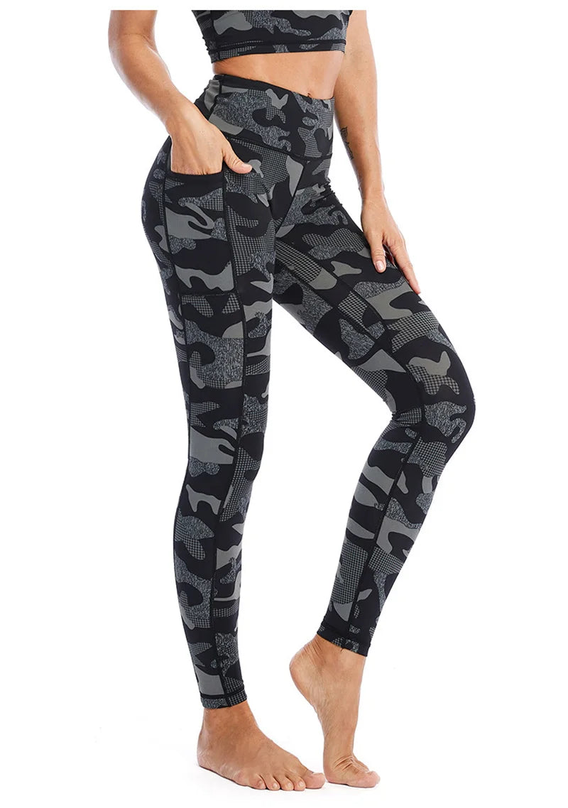 Cloud Hide – ensemble de Yoga Camouflage, vêtements de sport pour femmes, pantalons d'entraînement, Leggings, haut, soutien-gorge, chemise, costume de Fitness, S-XXL