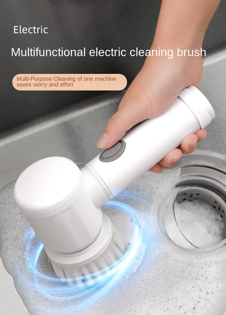 Brosse à livres électrique multifonctionnelle pour la cuisine, épurateur sans fil pour la vaisselle, les casseroles et les casseroles