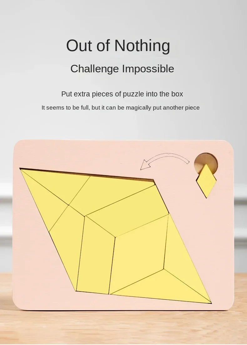 Puzzles géométriques en bois défi Impossible combustion du cerveau décompression qi esprit casse-tête pour adultes enfants