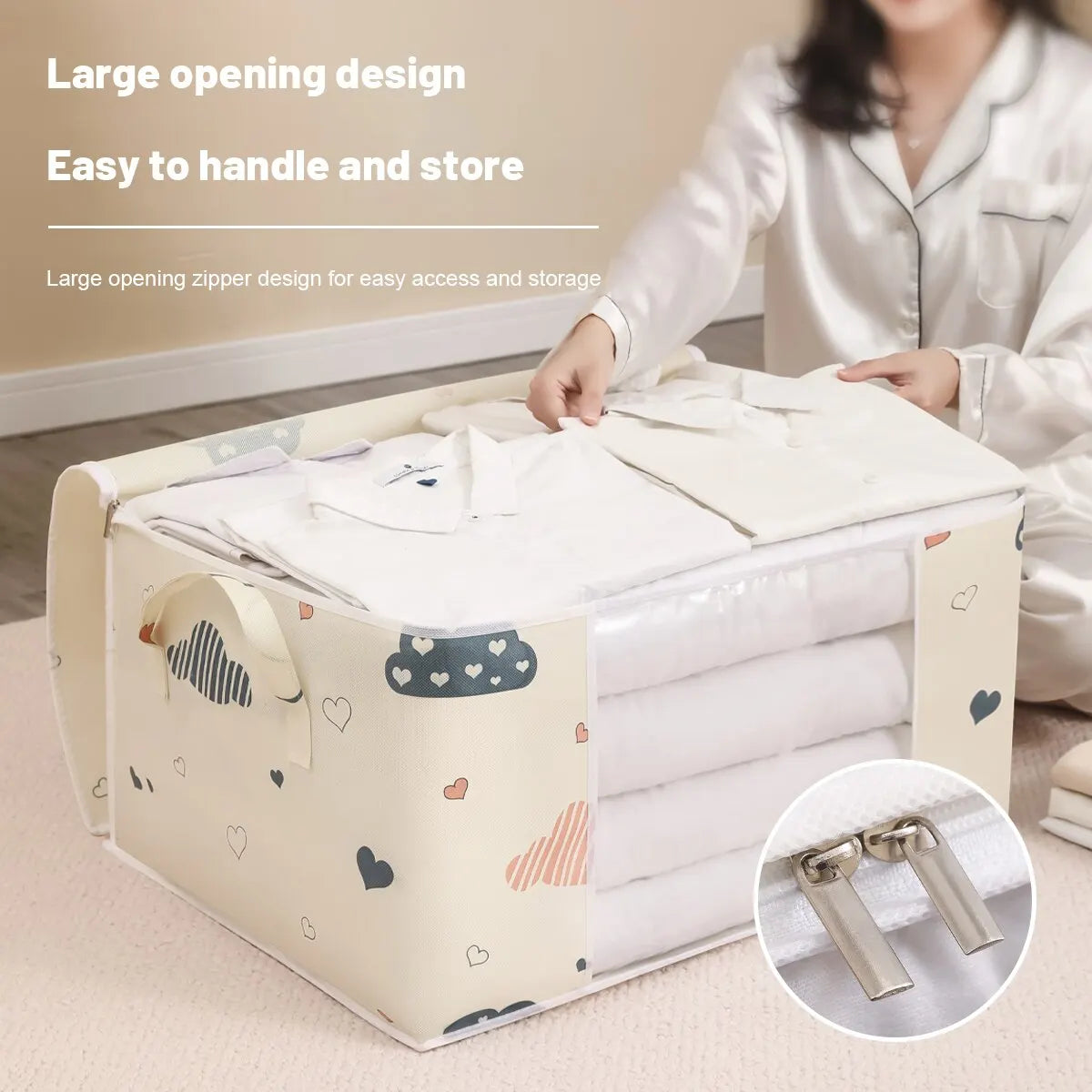 Étanche à la poussière étanche organisateur Quilt vêtements sac de rangement grande capacité couette couverture tri sacs