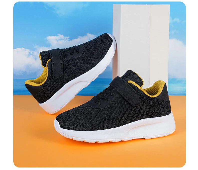 Baskets légères à semelles souples pour enfants, chaussures de sport, de course, de marche, de Tennis, en maille, pour garçons et filles