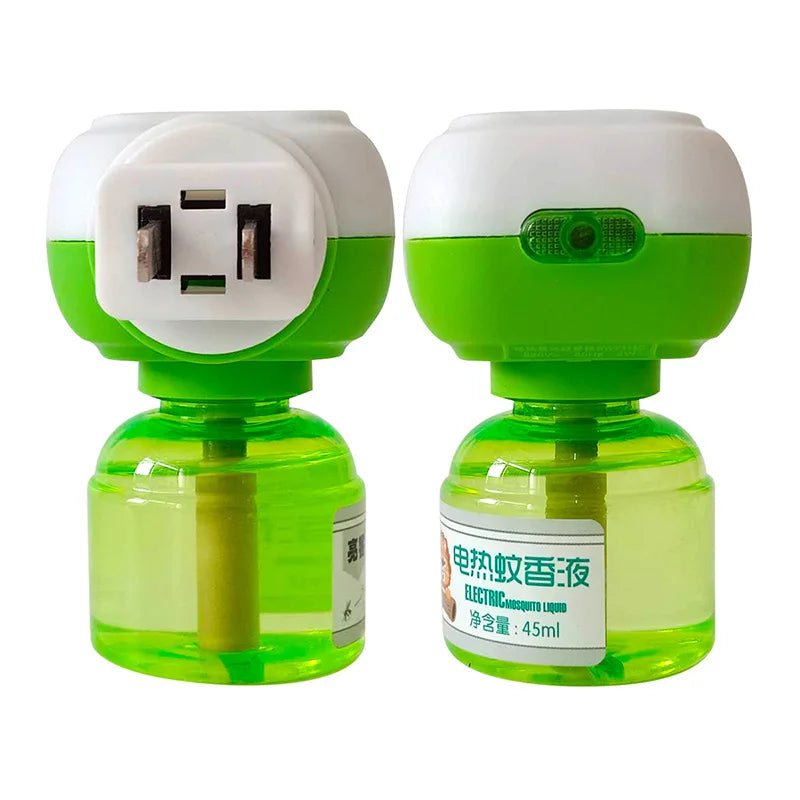 Practical, very odorless, lightweight mosquito repellent liquid, plug-in, intermediate size, portable