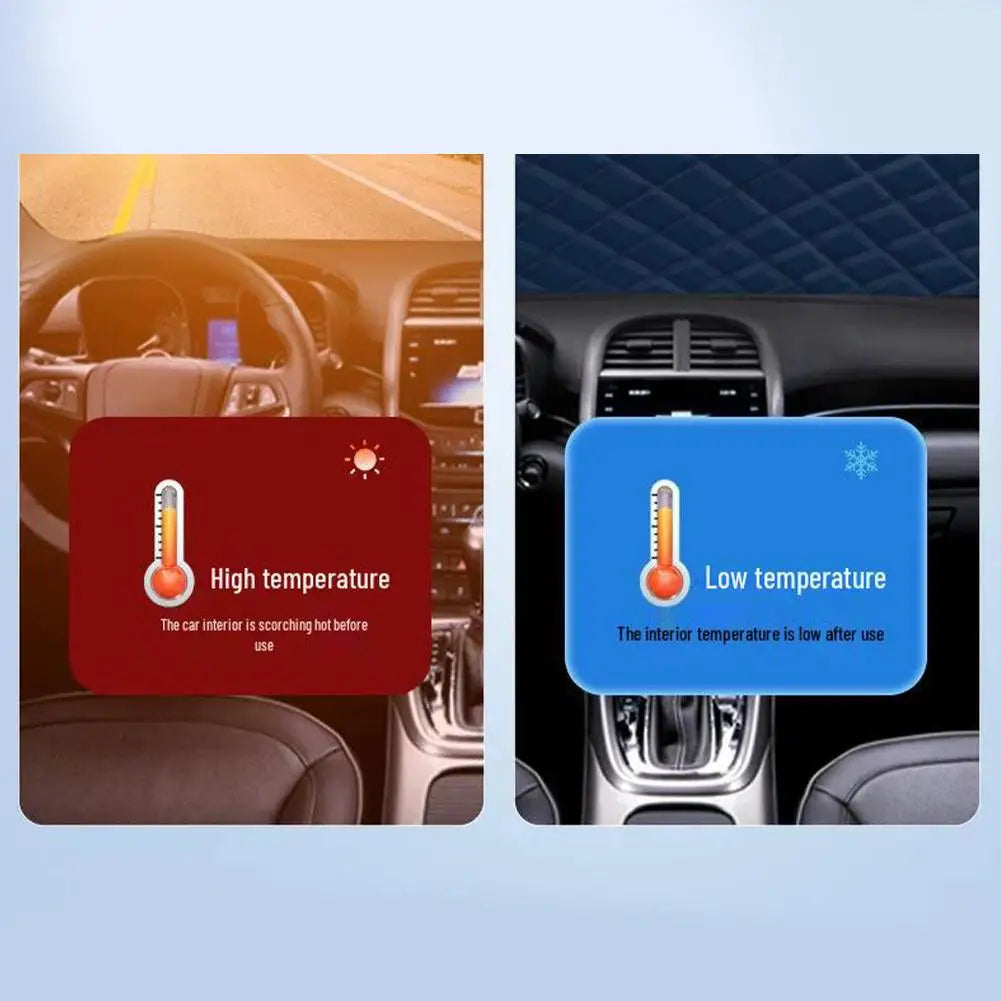 Outdoor car cover, waterproof, four-season windshield protector, hail protection, snow cover, sunshade, frost protection pieces