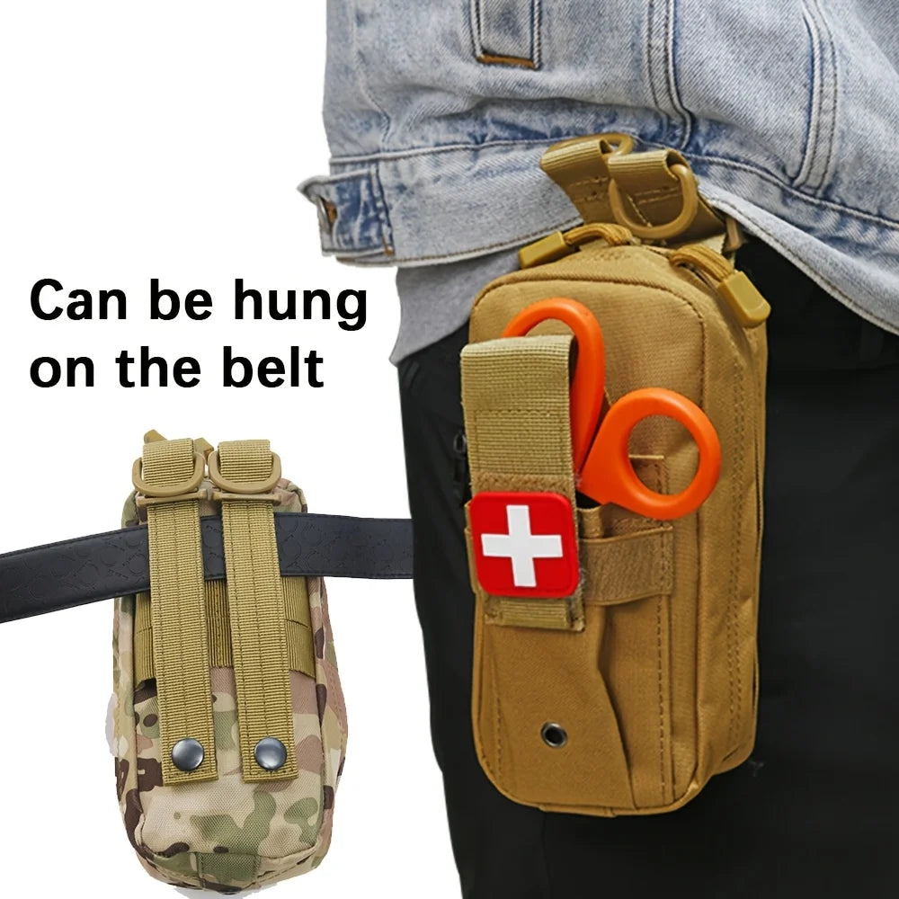 Trousse de premiers secours professionnelle, garrot de sauvetage médical, pochette EDC, outil de survie Molle pour Camping en plein air randonnée d'urgence