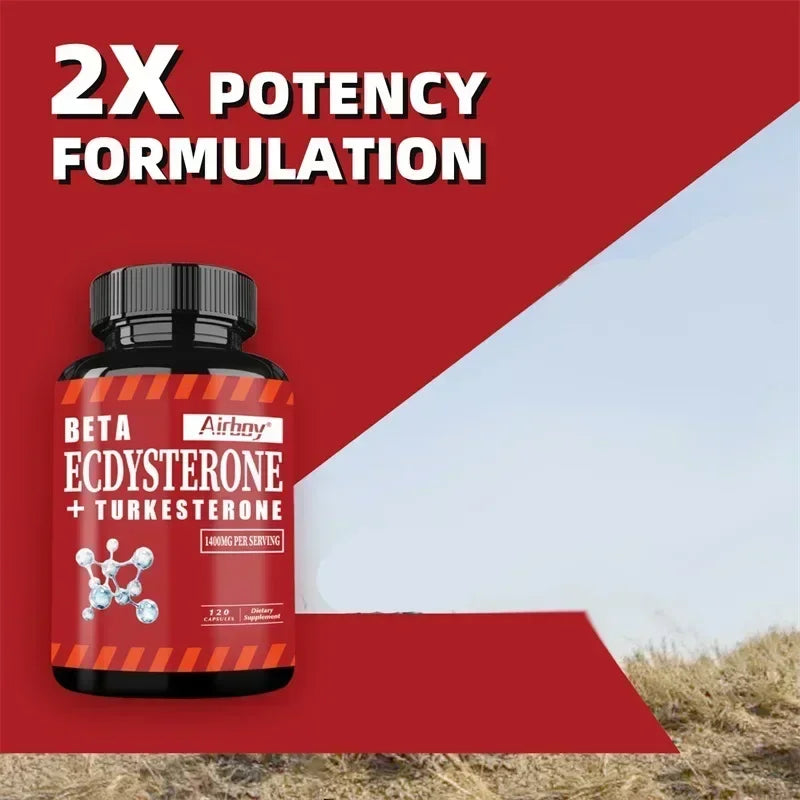 Suppléments Beta Ecdysterone et Turkesterone – Améliore l'endurance des exercices, augmente la masse musculaire et la masse musculaire magre