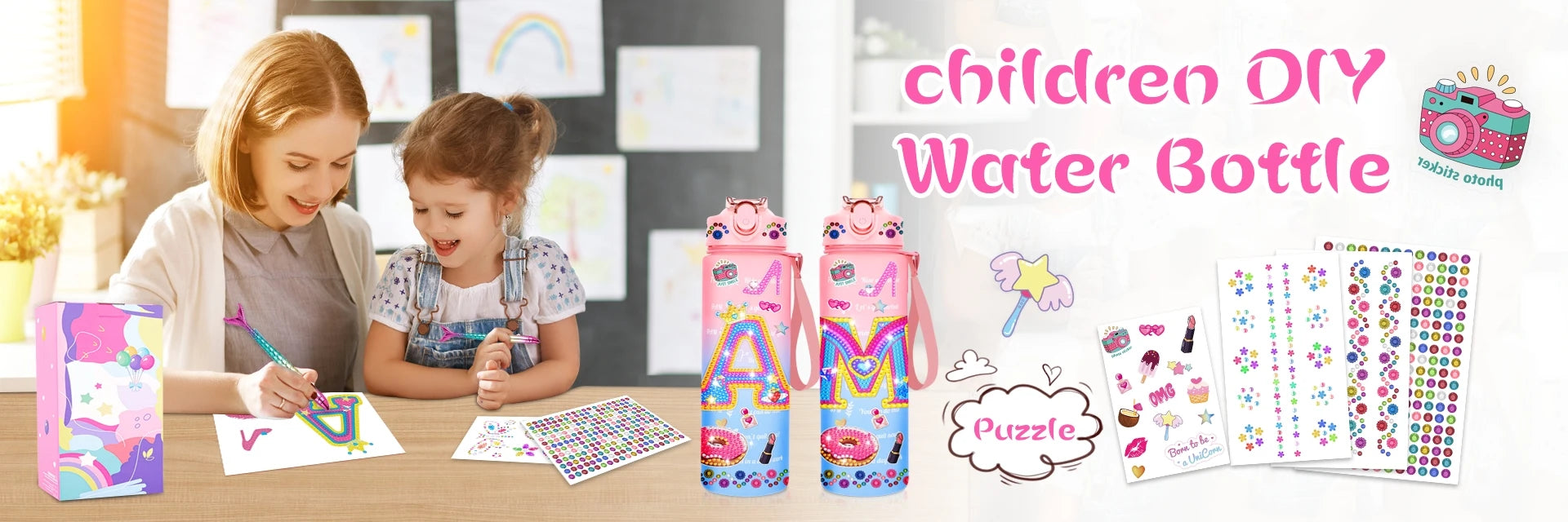 400ML enfants bouteille d'eau dessin animé Animal tasse pour enfants avec paille en acier inoxydable flaques sous vide bouteille Thermos tasse thermique tasses