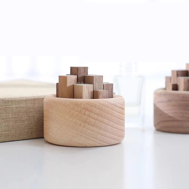 Diffuseur d'arôme en bois sans parfum, bricolage, parfum, salon, salle de bains, toilettes, chambre à coucher, bureau, accessoires pour la maison, décorations d'aromathérapie