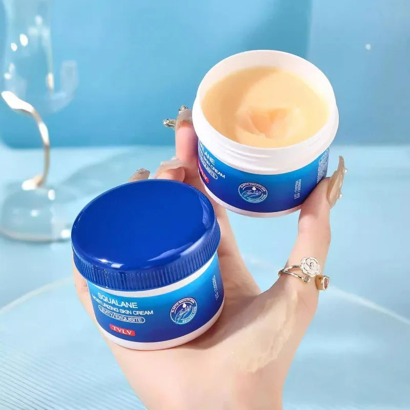 Crème au Squalane ultra-nourrissante pour peaux sèches et rugueuses, hydratant en profondeur, prévient les fissures, la sécheresse, rafraîchissante mais non grasse
