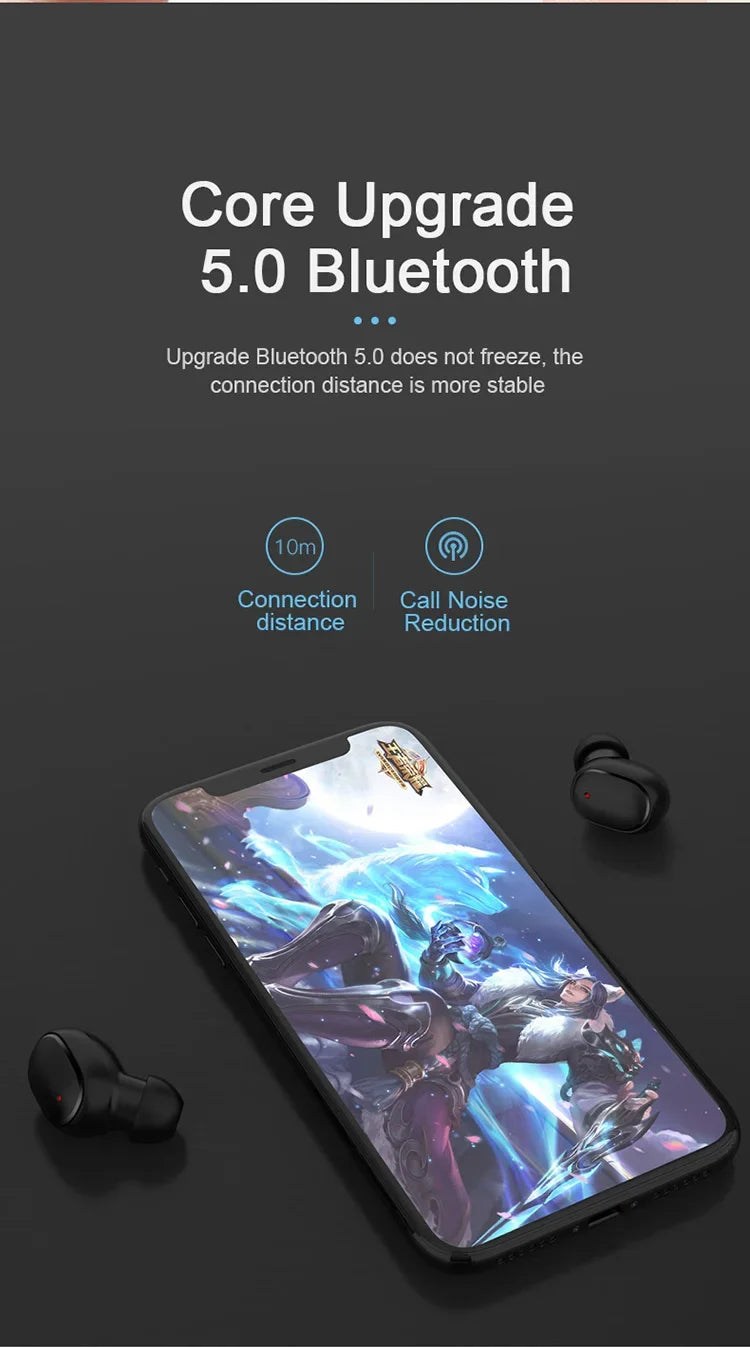 TWS A6S casque sans fil écouteurs Bluetooth casque Sport stéréo Bluetooth écouteurs pour iPhone 15 Huawei Xiaomi Redmi téléphones