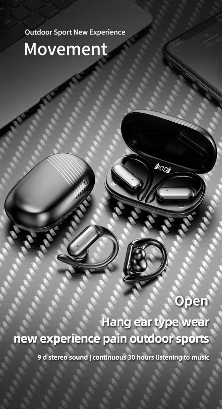 A520 Wireless Bluetooth Headphones, High-Quality Earplugs, Sweatproof, Touchscreen, Light-Up, Mini HD Stereo Sound Quality, Universal Headphones