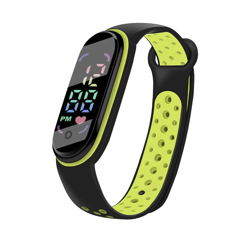 Montres numériques LED pour enfants, montre-bracelet en silicone pour garçons et filles, horloge de sport étanche, luxe, nouveau