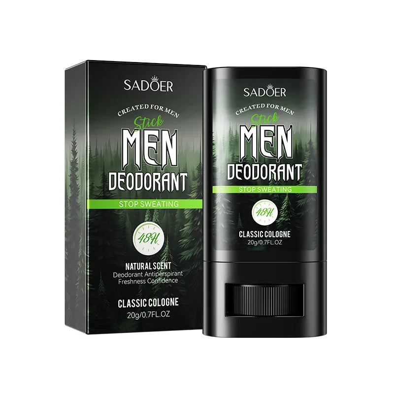 SADOER crème désodorisante Anti-transpiration pour hommes bâton séchage rapide retenir parfum rafraîchissant corps poignet odeur Anti-transpiration crèmes