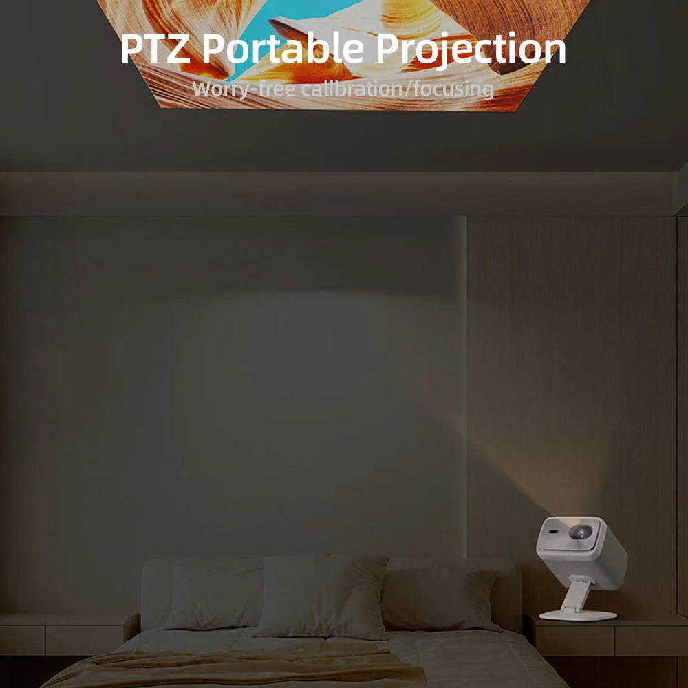 Projecteur d'origine Lenovo Xiaoxin 100P 1140 ANSI mise au point automatique Wifi6 cinéma maison intelligent 360 PTZ Support projecteur Portable 4K HD