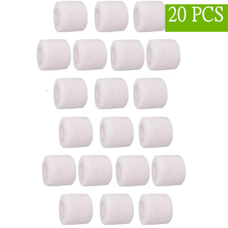 Bandages auto-adhésifs noirs, 10/20 pièces, élasticité cohésive, respirants, imperméables, bande de sport, poignet, cheville, premiers secours