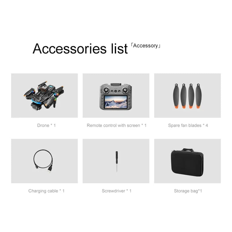 Xiaomi A14 ProMax Drone, Brushless Motor, 8K HD, Three Cameras, GPS, Optical Flow, Obstacle Avoidance, Foldable Quadcopter Drone Toy