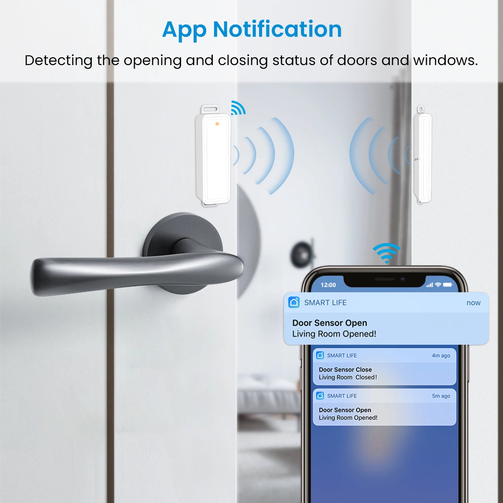LoraTap Tuya Smart Life WiFi ZigBee capteur de porte et fenêtre interrupteur de scène télécommande alertes détecteurs Intelligence de la maison