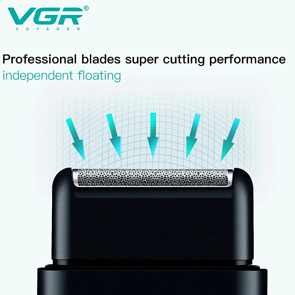 VGR Professional Electric Razor, Portable Mini Shaving Machine, USB Charging Beard Trimmer for Men, V 390