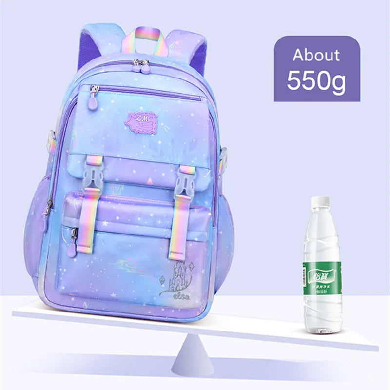 Sac à dos pour enfants pour filles, sacs d'école pour collégiens, sac de livre étanche de grande capacité pour élèves du primaire
