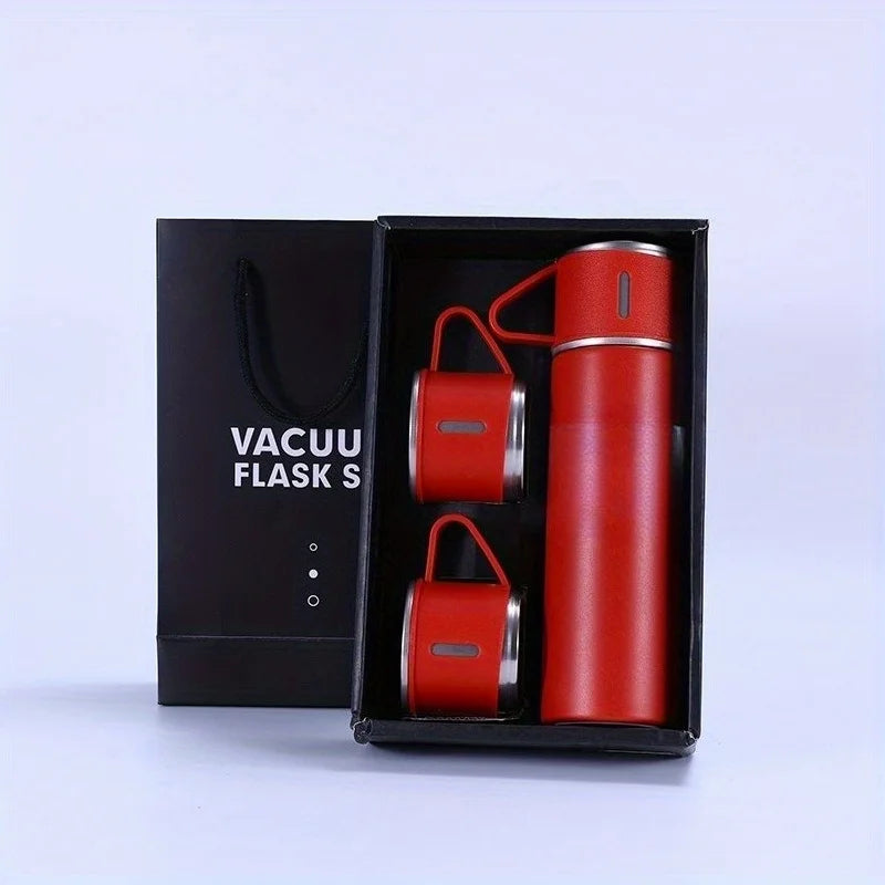 Bouteille Thermos personnalisée avec texte gravé au Laser, 500ml/17oz, avec isolation d'oreille de levage, bouteille d'eau à couvercle élastique en acier inoxydable