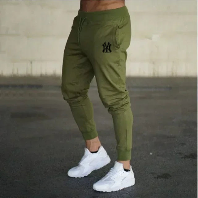 Men's slim fit athletic jogging pants, fitness track pants, sweatpants, Harajuku streetwear, casual summer wear, fjNew