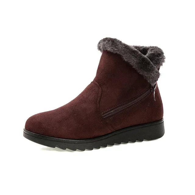 YAERSettlement-Bottes de rinçage imperméables pour femmes, chaussures à plateforme compensée, bottes de neige chaudes pour femmes, nouvelle mode, hiver
