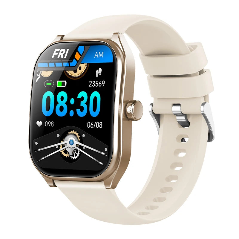 Montre intelligente 2.01 ''AMOLED écran incurvé IP68 étanche Bluetooth 5.3 appel AI Vioce Assistant Fitness Smartwatch pour hommes