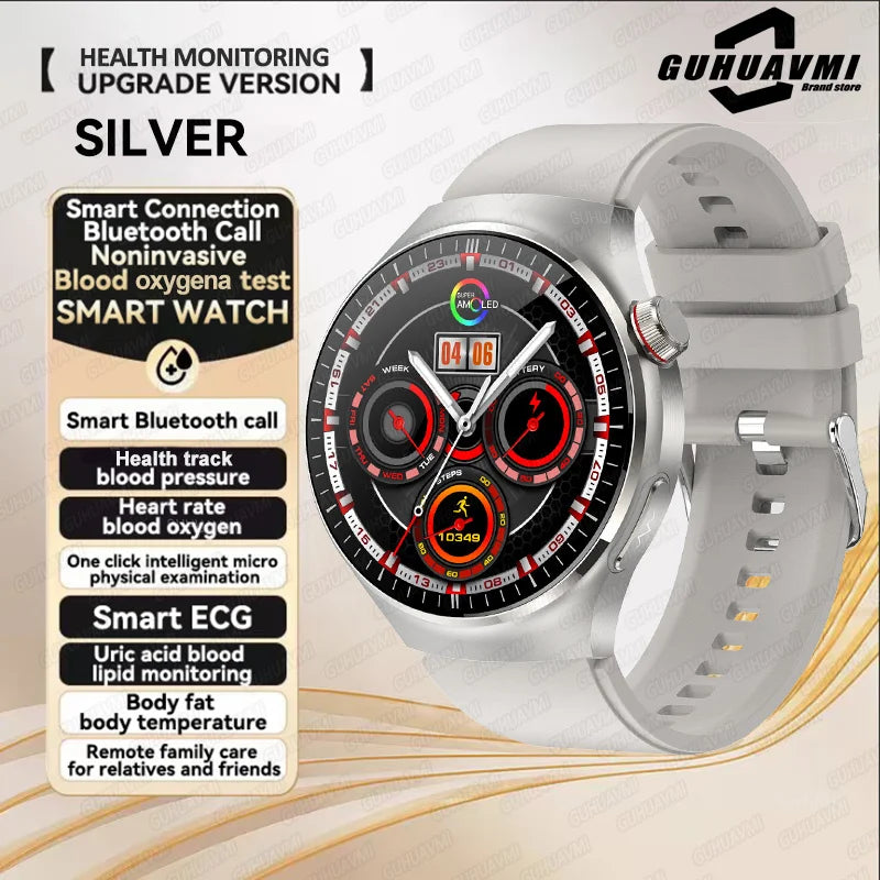 Nouvelle surveillance de la santé montre intelligente examen physique santé Wacth pression artérielle ECG + PPG Sport appel Smartwatch pour Android iOS