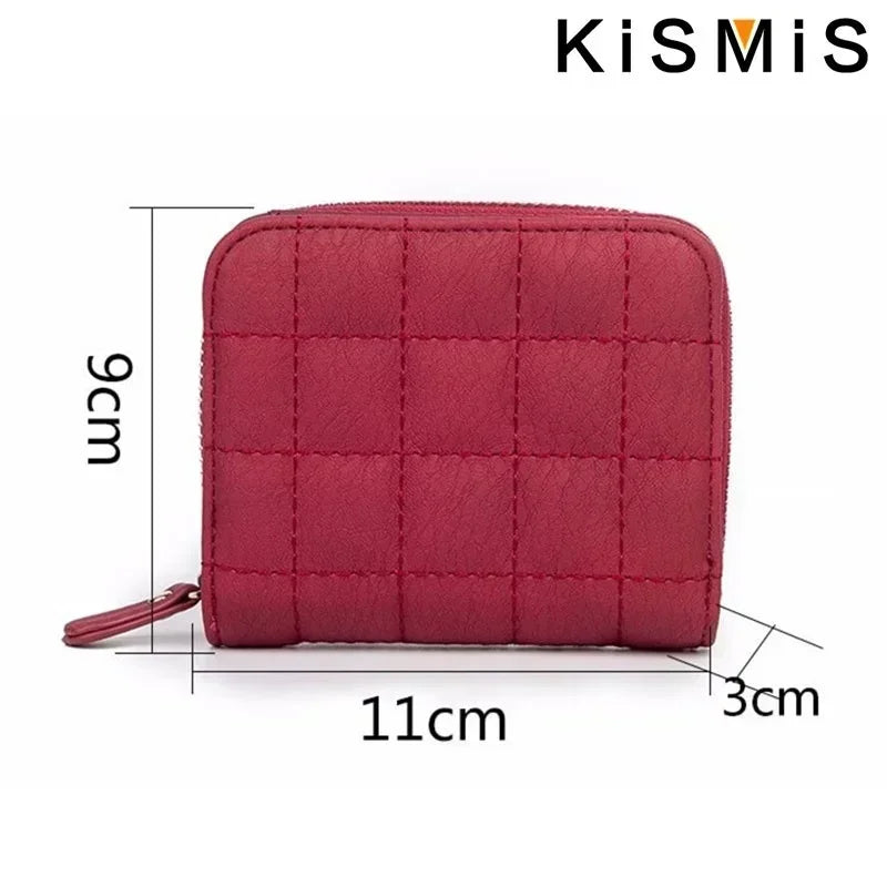 Portefeuille en cuir rose pour femme, porte-monnaie Kawaii mignon, sac à main de créateur de luxe pour femme, petit porte-monnaie