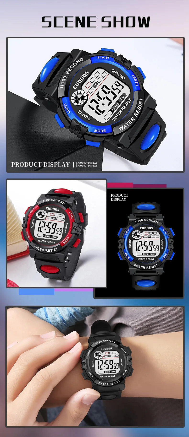 Sport enfants montres mode LED montres numériques pour enfants bracelet en Silicone étanche lumineux filles garçons horloge cadeau reloj niNo