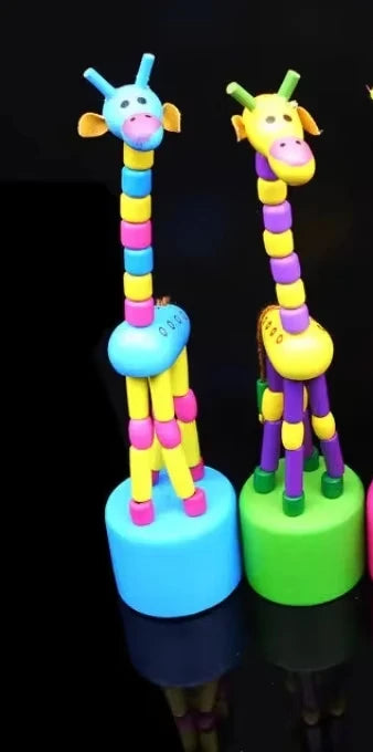 Jouets d'ApprentiCumbria en Bois pour Bébé, Animaux Girafe, Développement Intellectuel, Cadeau