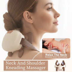 Masseur musculaire électrique pour le cou et les épaules, sans fil, pétrissage des épaules et du dos, châle, Massage du cou, relaxation, soulagement de la douleur