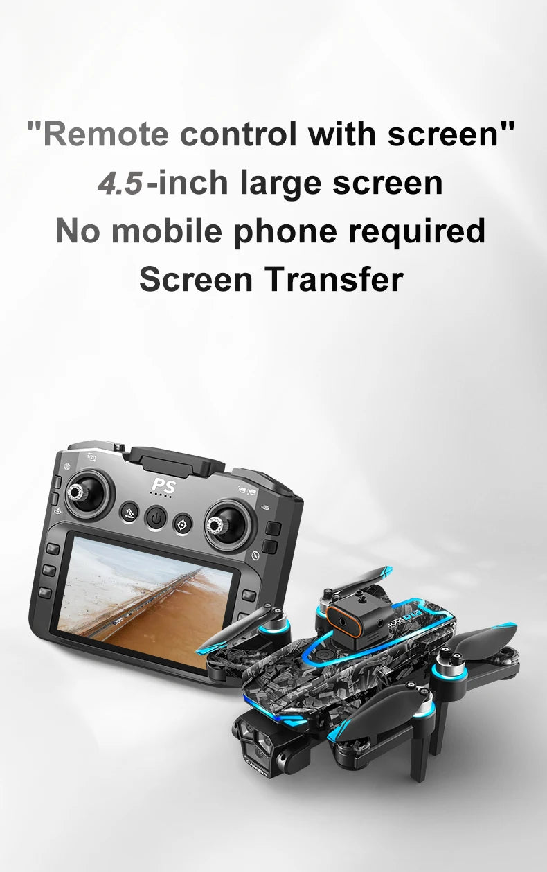 Nouveau Drone D13 4K professionnel trois caméras HD avec grand écran 5G WIFI FPV Dron flux optique sans brosse vol stationnaire pliable quadrirotor