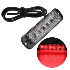 6LED voiture LED lampe de travail DC 12-24V 18W rouge voiture camion sécurité urgente toujours lumineux lampe de travail antibrouillard accessoires de voiture