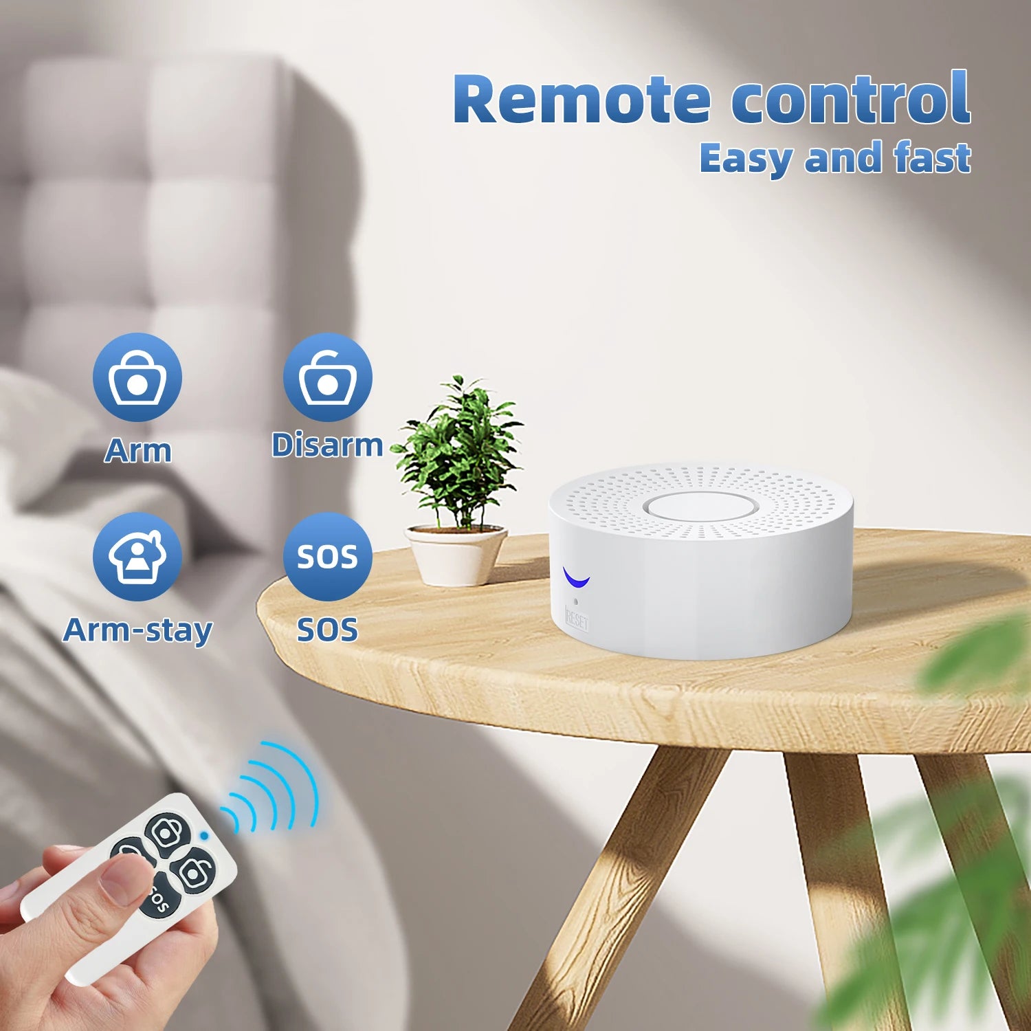 Système d'alarme de sécurité sans fil avec capteur de mouvement, sirène anti-cambriolage, Wi-Fi, maison intelligente, tournesol, application Smart Life