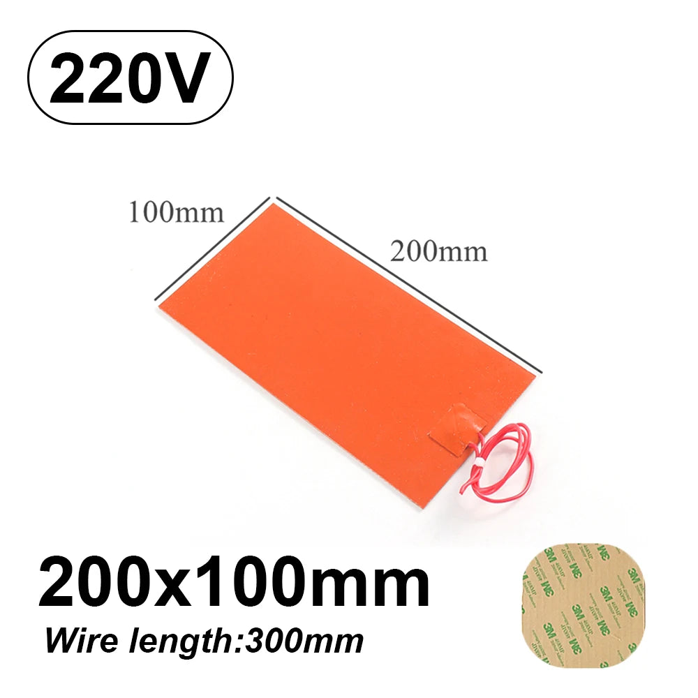 Premium silicone rubber heating pad plate kit, waterproof insulation panel, engine oil pan, metropolitan plate kits for cars, SUVs, and trucks, 220V, 300W