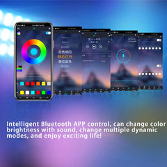 5V USB RGB 5050 LED strip light, Bluetooth app control, suitable for decorating bedrooms and children's rooms