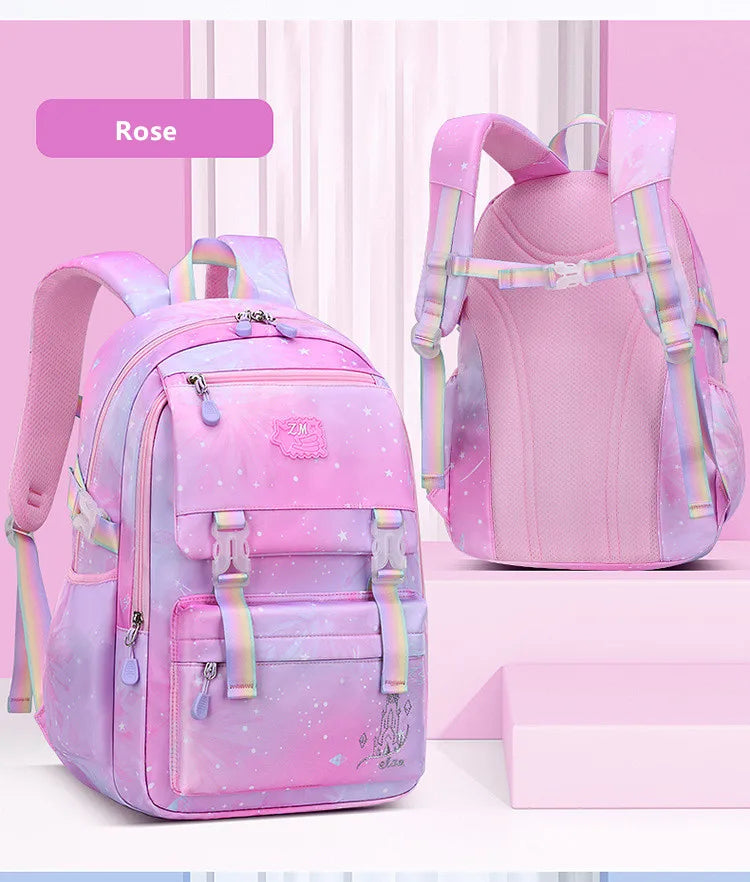 Sac à dos pour enfants pour filles, sacs d'école pour collégiens, sac de livre étanche de grande capacité pour élèves du primaire