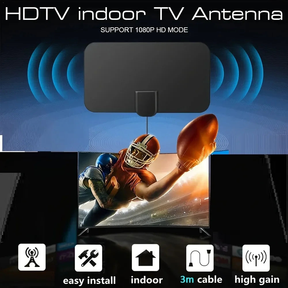Antenne de télévision numérique 4K 1080p pour Smart TV, dernière antenne HD Portable 2023, Support intérieur