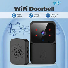 Sonnette vidéo WiFi sans fil pour téléphone, système d'interphone bidirectionnel, Vision nocturne IR, sonnette de sécurité pour maison intelligente, moniteur de caméra