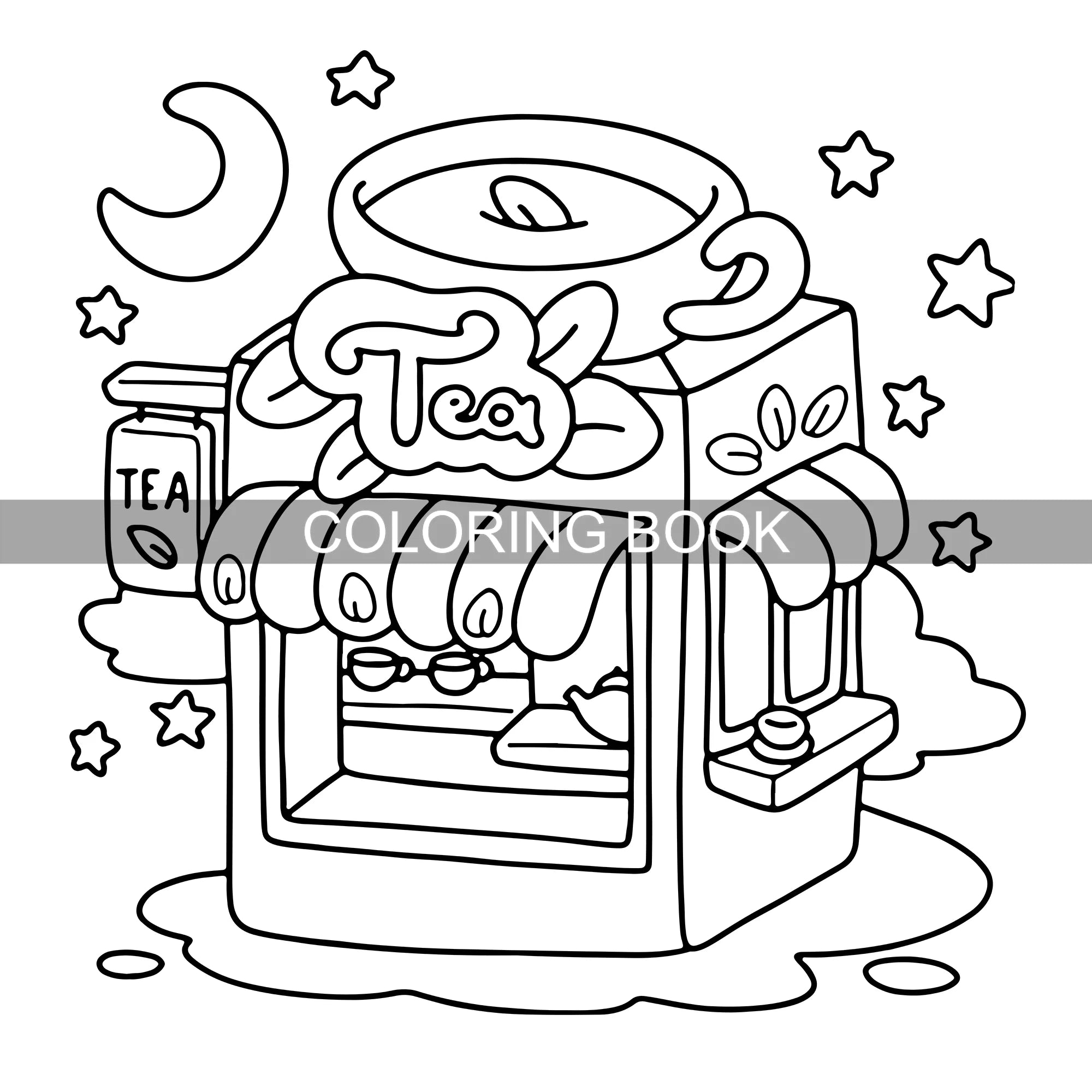 Livre de coloriage pour la relaxation – Décoration de pièce simple avec illustrations de livre d'images pour la créativité et le soulagement du stress