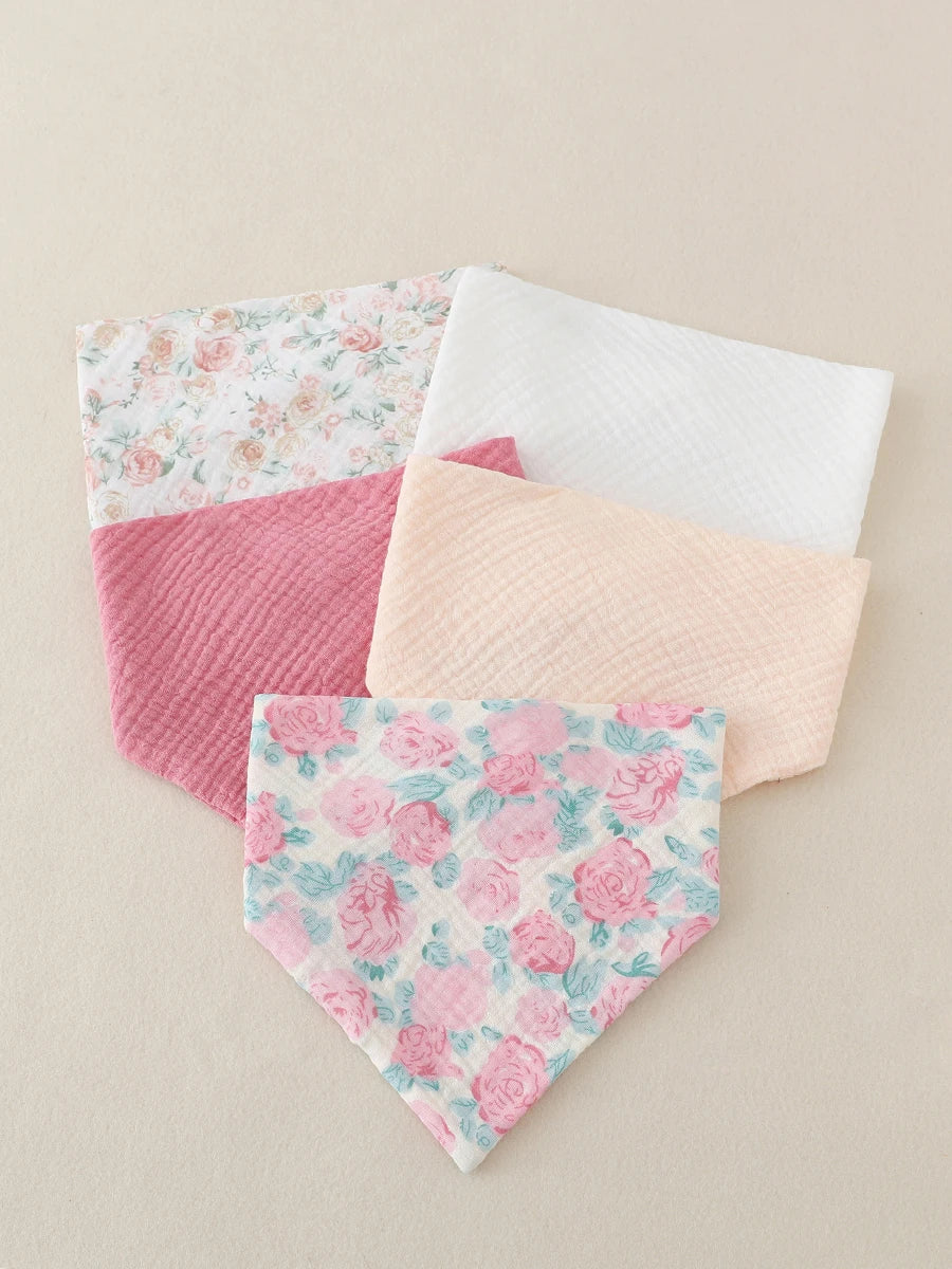 Bavoirs en mousseline de coton pour bébé |   Bavoir bandana pour tout-petits |   Tablier lavable en mousseline de gaze absorbante douce pour bébé