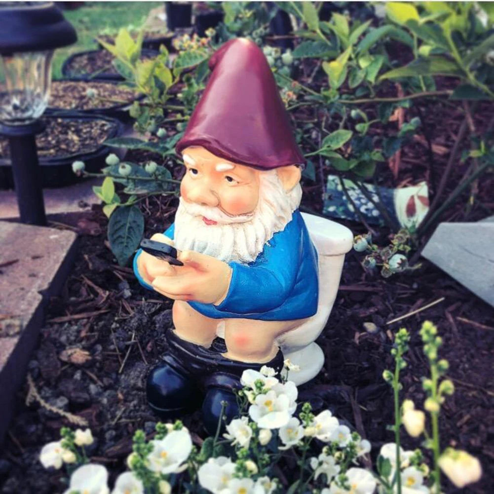 Miniature garden gnome ornaments, garden gnome, Auckland figurine, crafts, yard decoration in intensified resin