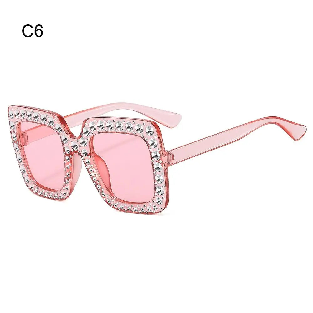 Lunettes de soleil carrées à paillettes pour enfants, à la mode, pour garçons et filles, élégantes en diamant, pour bébés, lunettes de fête, UV400