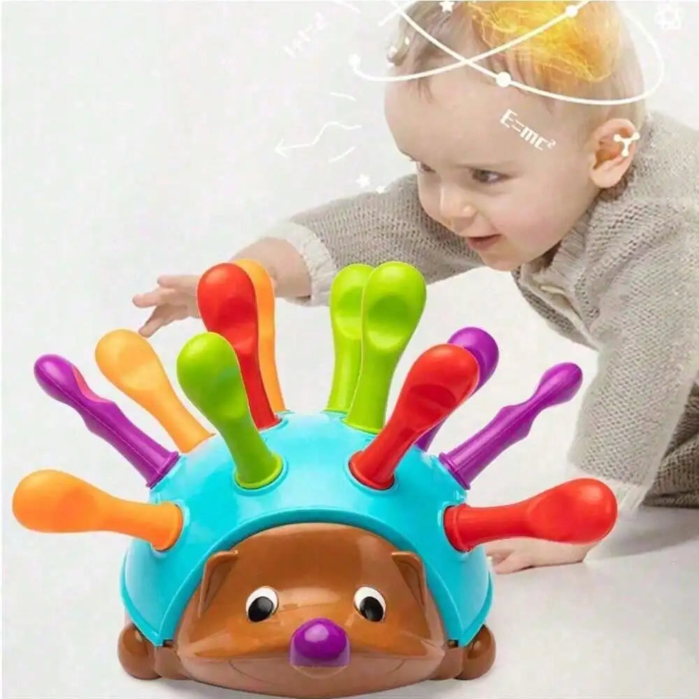 Heddgehog insérer jouet éducatif Montessori jouets formation focalisée sur la motricité Fine des enfants Coordination œil-main combat inséré